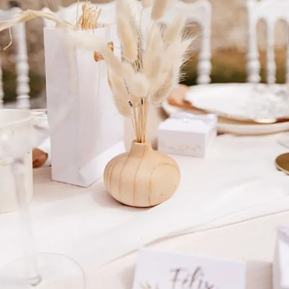 Vase Soliflore En Bois Woodie