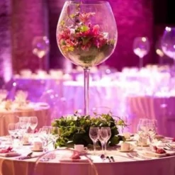 Vase Verre A Vin Mariage G Ant 40Cm