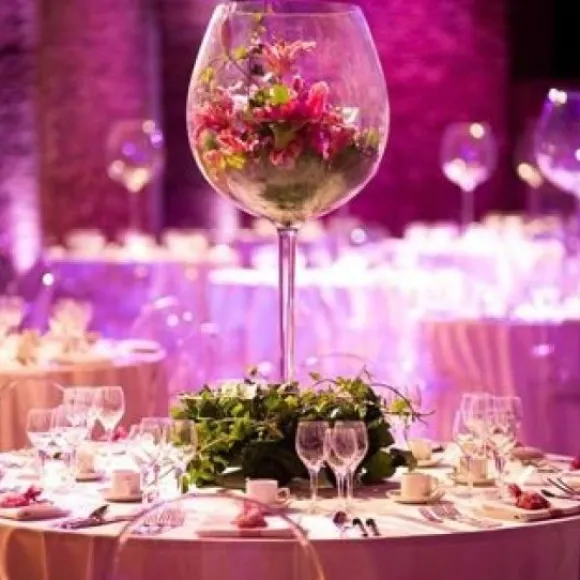 Vase Verre A Vin Mariage G Ant 40Cm