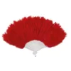 Ventail Plumes Rouge 43 Cm