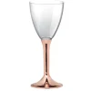 Verre A Vin Plastique Rose Gold Chrome X 20 Pi Ces
