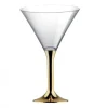 Verre Ap Ritif Cocktail En Plastique Or Chrome X 20 Pi Ces