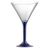 Verre Cocktail En Plastique Bleu Marine X 20 Pi Ces