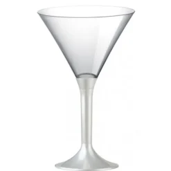 Verre Cocktail En Plastique Nacre Blanc X 20 Pi Ces