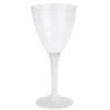 Verre Vin Plastique Blanc X 20