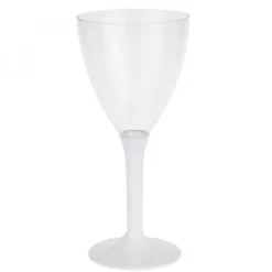 Verre Vin Plastique Blanc X 20