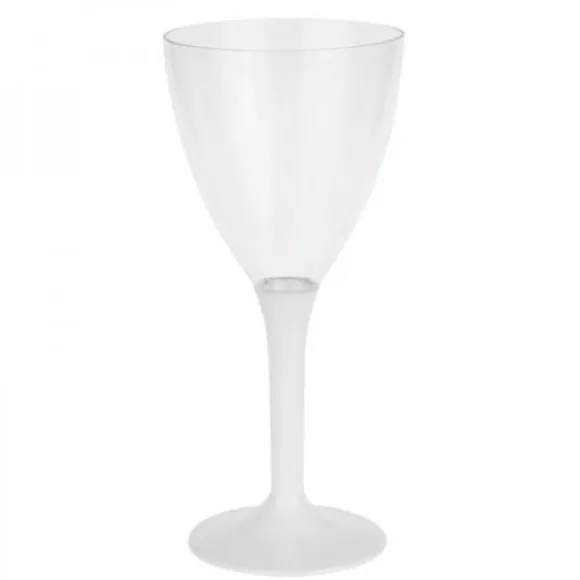 Verre Vin Plastique Blanc X 20