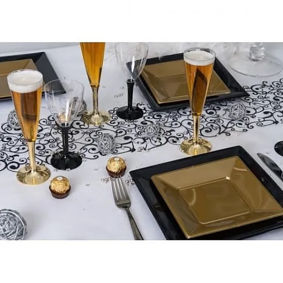 Verre Vin Plastique Bleu Marine X 20