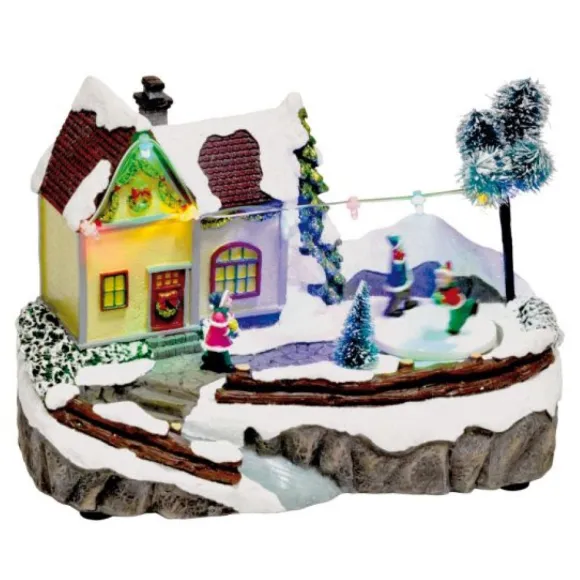 Village De Noel Anim Bataille Boule De Neige A Pile