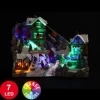 Village De Noel Anim Station De Ski 7 Led Multicolore