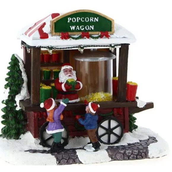 Village De Noel Roulotte Et Marchand Pop Corn