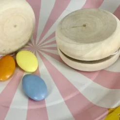 Yoyo En Bois Naturel Pour D Co De Table
